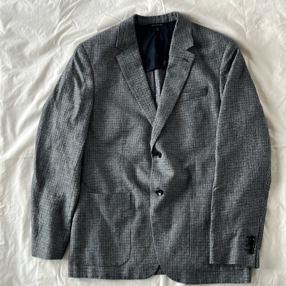 Banana Republic sportcoat, men’s jacket, summer sportcoat, houndstooth, size 40